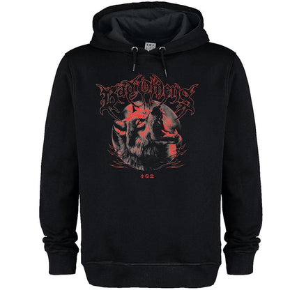 Black - Front - Amplified Unisex Adult Wolf Bad Omens Hoodie