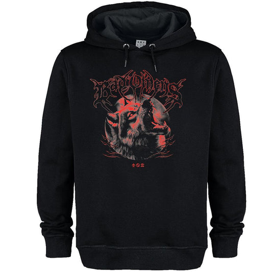 Black - Front - Amplified Unisex Adult Wolf Bad Omens Hoodie