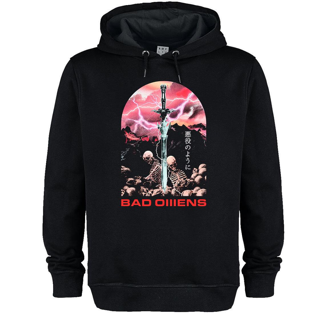 Black - Front - Amplified Unisex Adult Fantasy Sword Bad Omens Hoodie
