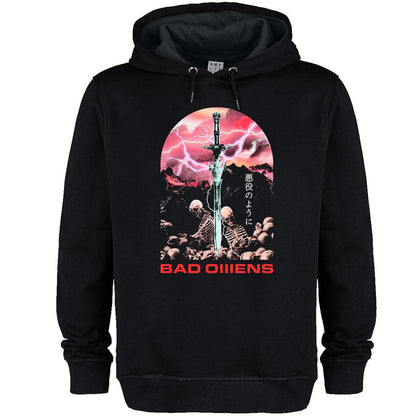 Black - Front - Amplified Unisex Adult Fantasy Sword Bad Omens Hoodie