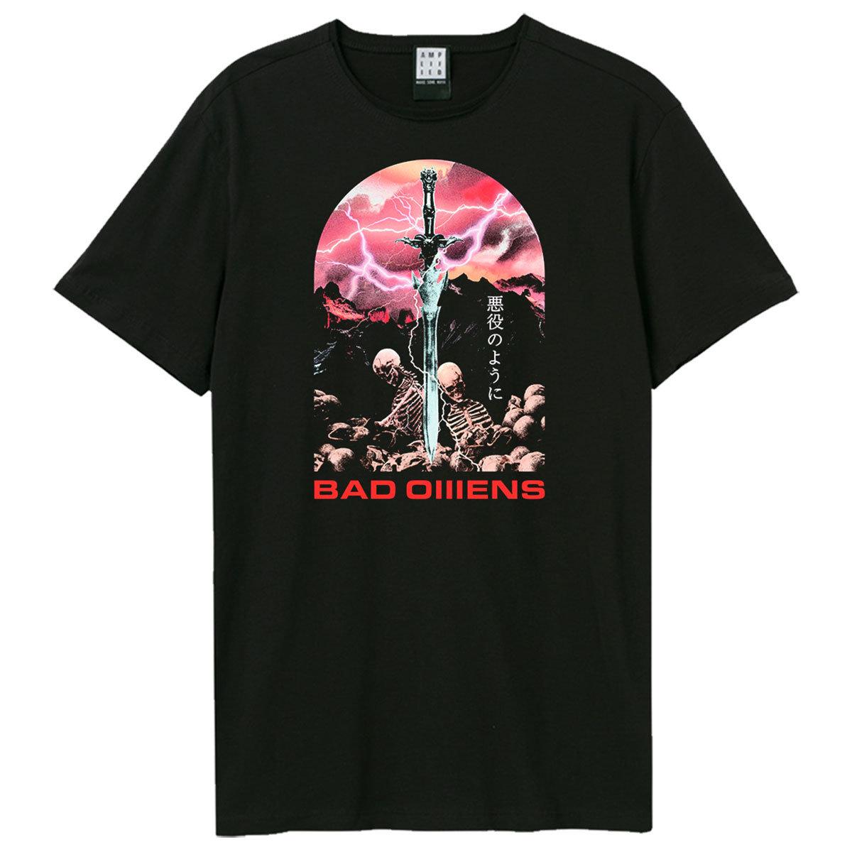Black - Front - Amplified Unisex Adult Fantasy Sword Bad Omens T-Shirt