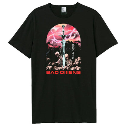 Black - Front - Amplified Unisex Adult Fantasy Sword Bad Omens T-Shirt