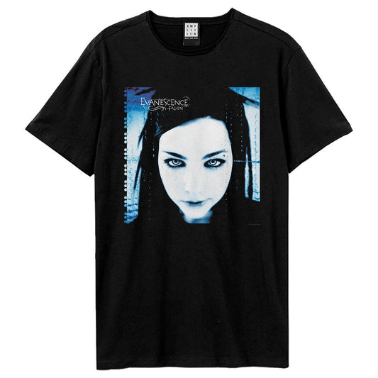 Black - Front - Evanescence Unisex Adult Fallen Cover T-Shirt