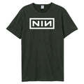Charcoal - Front - Amplified Unisex Adult One Colour NIN Logo T-Shirt