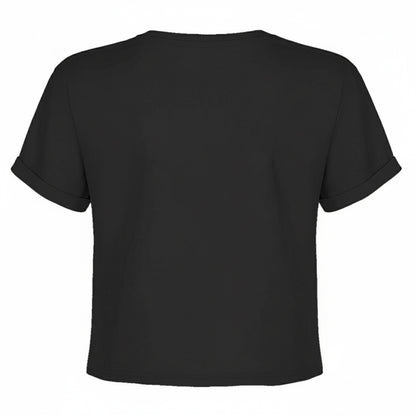 Charcoal - Back - Amplified Womens-Ladies The Jaws Of Life Pierce The Veil Crop Top