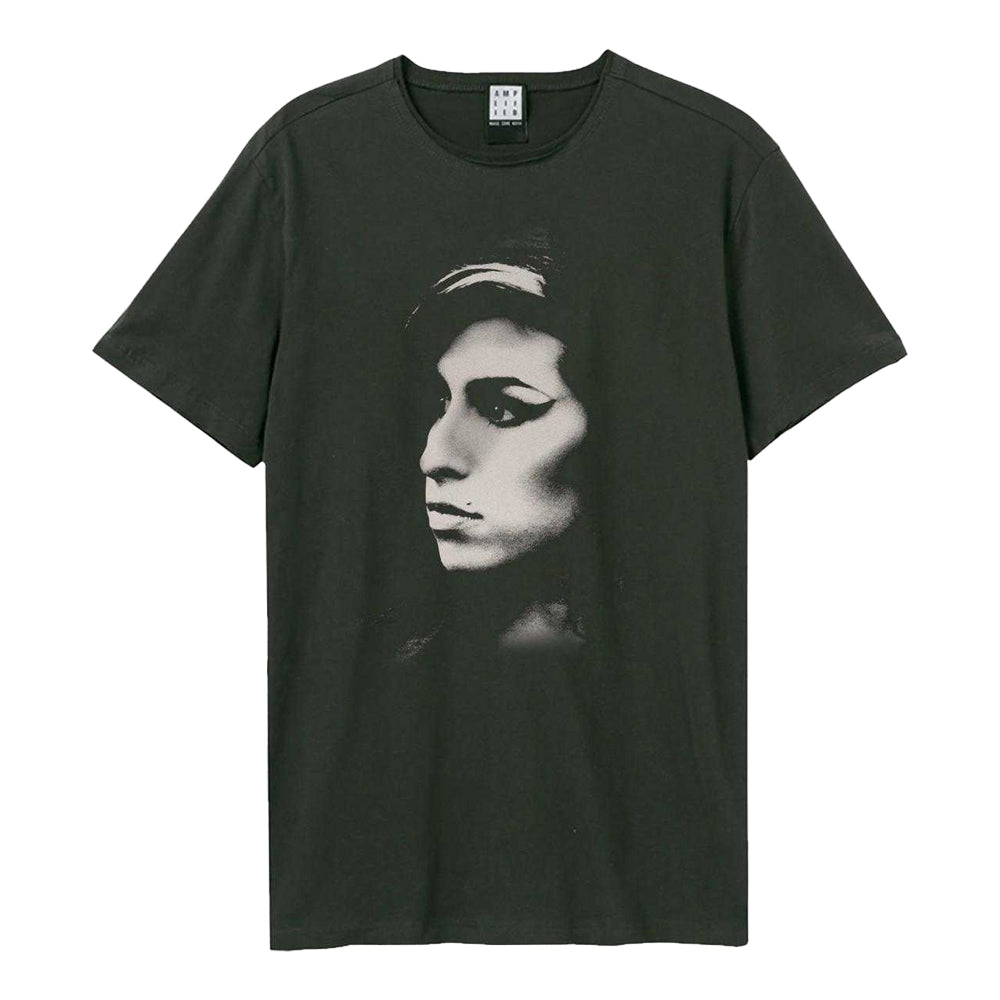 Charcoal - Front - Amplified Unisex Adult Tonal Pose Amy Winehouse T-Shirt
