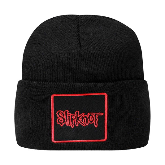 Black - Front - Amplified Slipknot Logo Beanie