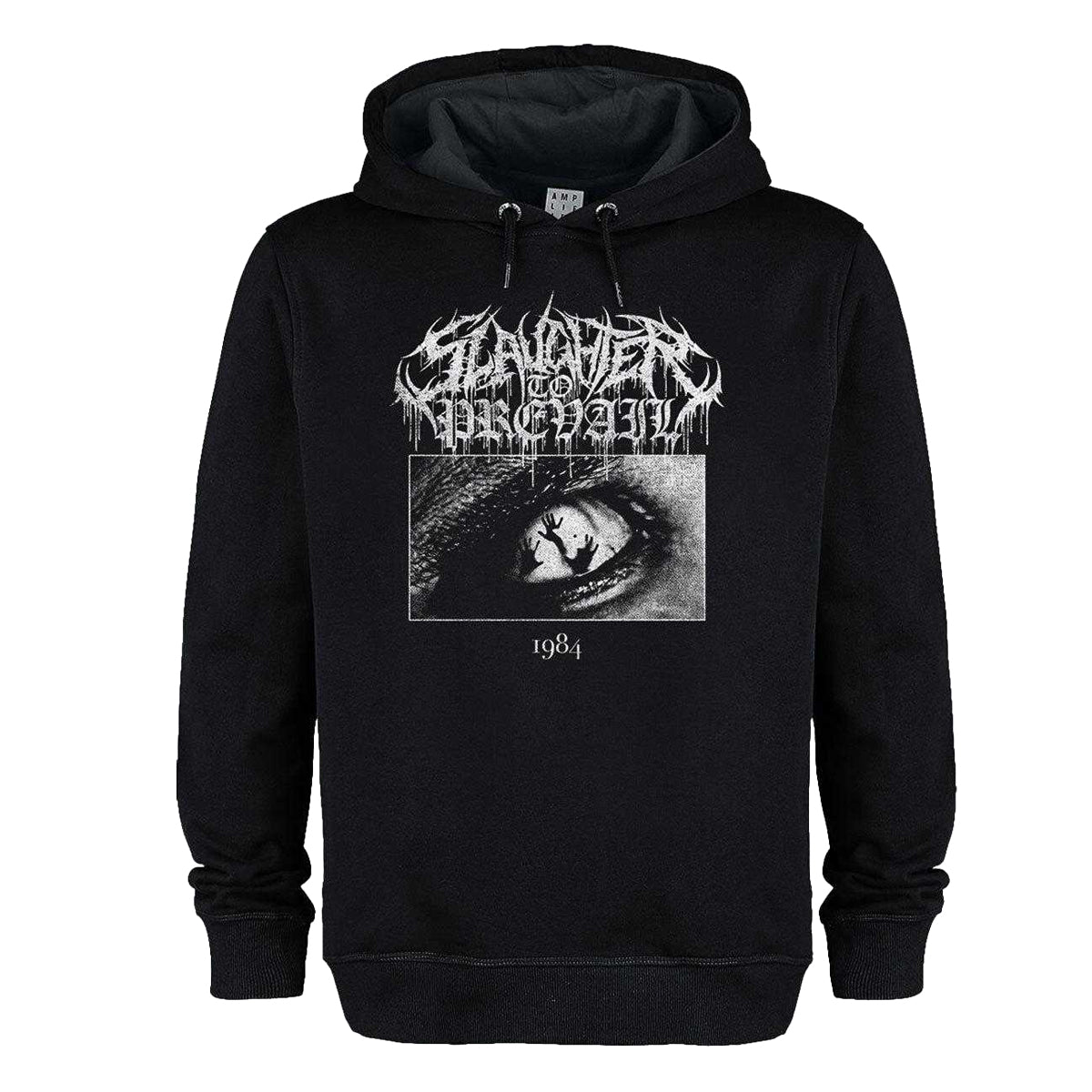 Black - Front - Amplified Unisex Adult 1984 Metal Logo Slaughter To Prevail Hoodie