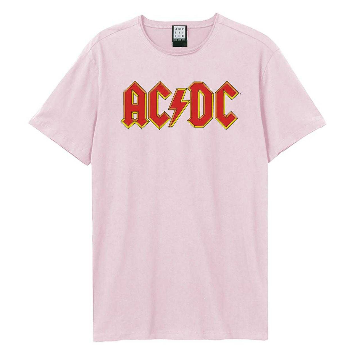 Pink 182 - Front - Amplified Unisex Adult AC-DC Logo T-Shirt