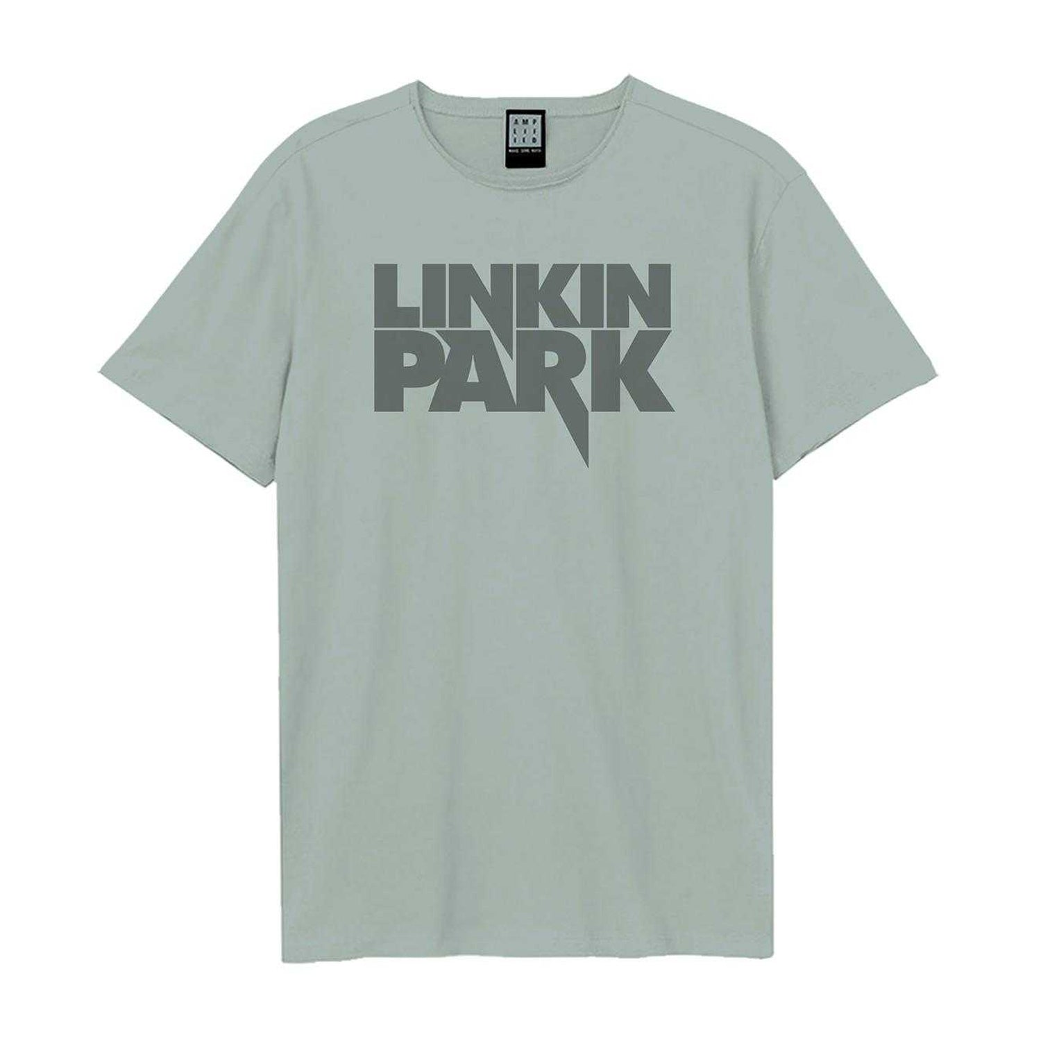 Strange Blue - Front - Amplified Unisex Adult Linkin Park Logo T-Shirt