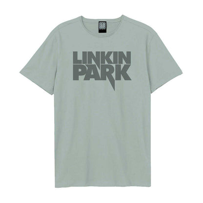 Strange Blue - Front - Amplified Unisex Adult Linkin Park Logo T-Shirt