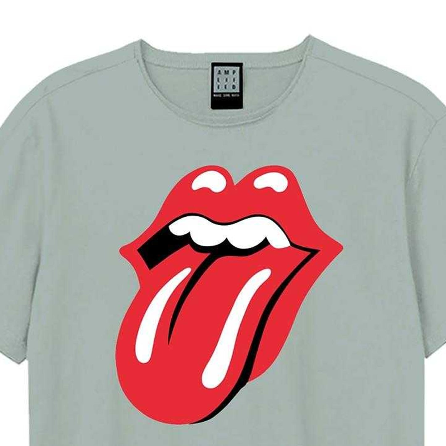 Strange Blue - Side - Amplified Unisex Adult Tongue The Rolling Stones T-Shirt