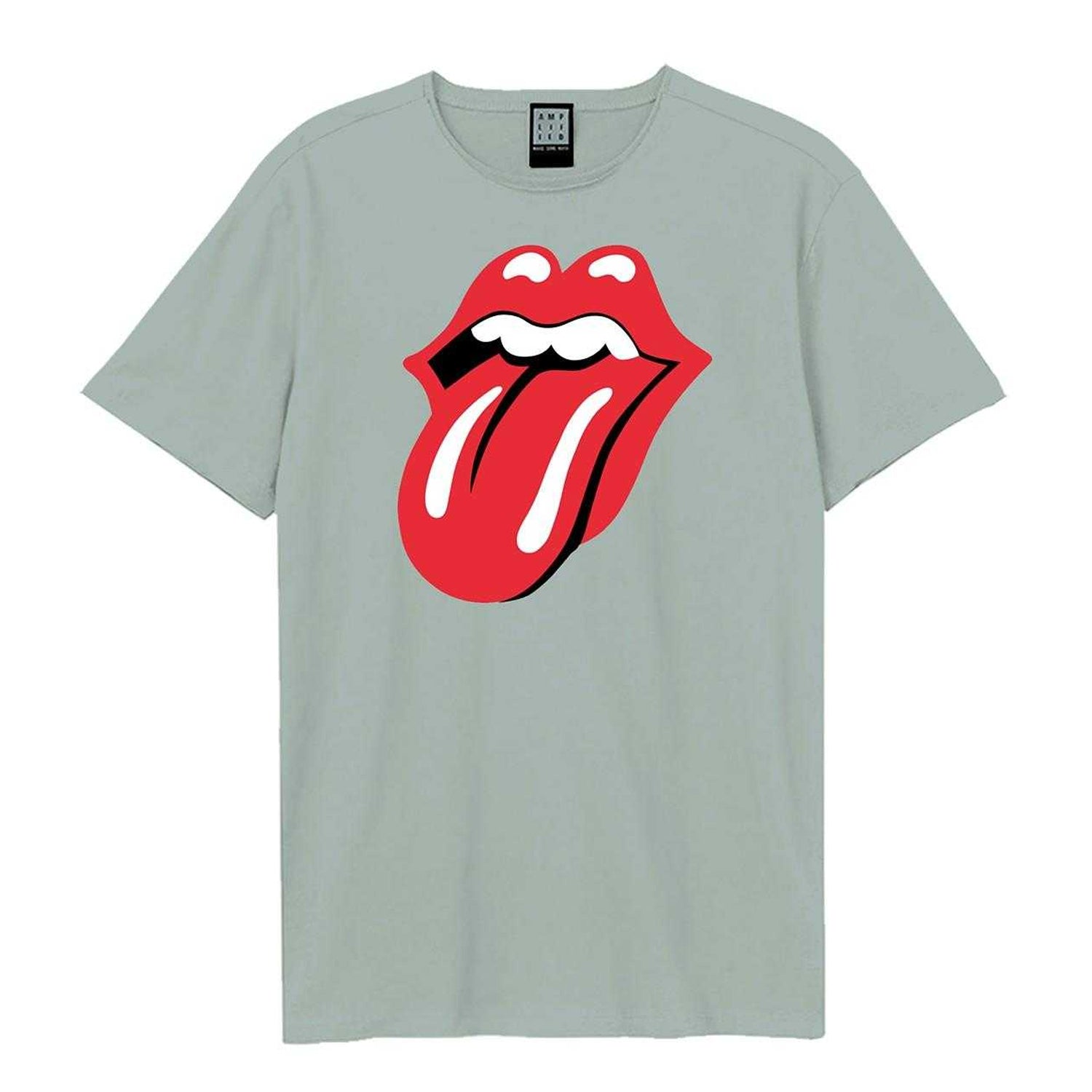 Strange Blue - Front - Amplified Unisex Adult Tongue The Rolling Stones T-Shirt