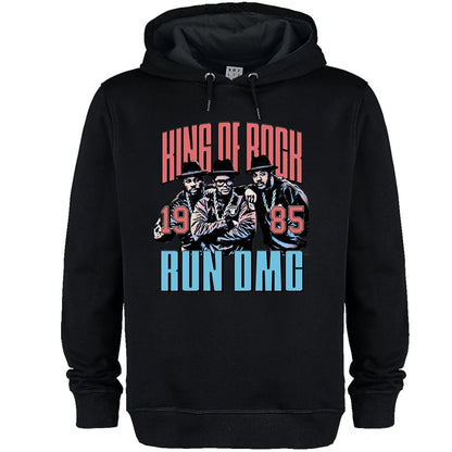 Black - Front - Amplified Unisex Adult King Of Rock Run DMC Hoodie