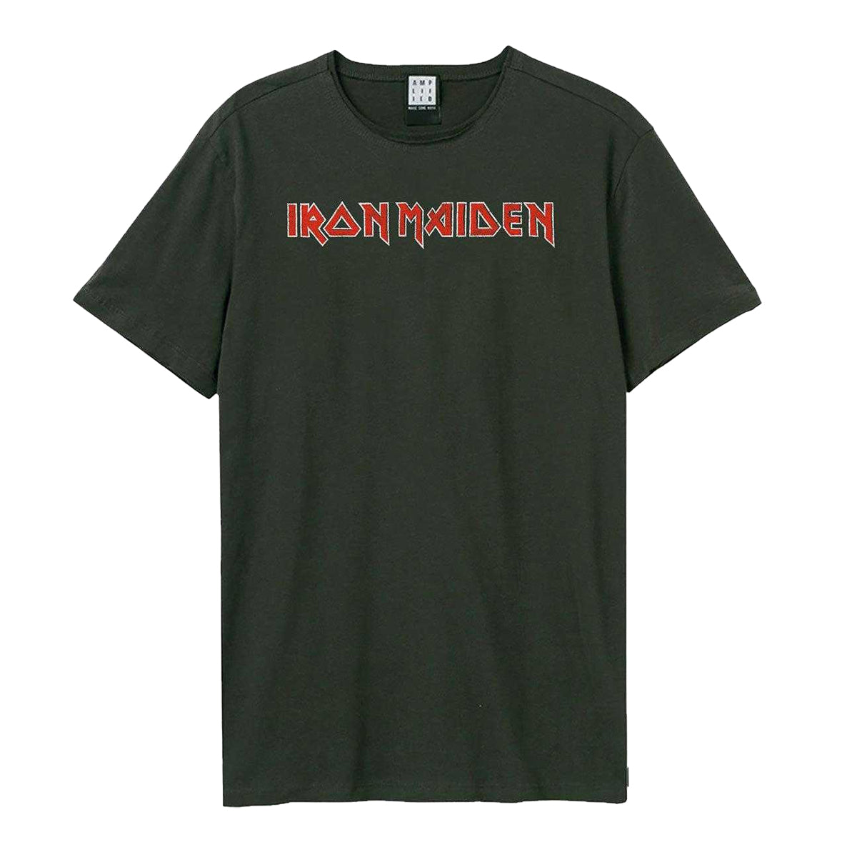 Charcoal - Front - Amplified Unisex Adult Number Of The Beast Iron Maiden T-Shirt