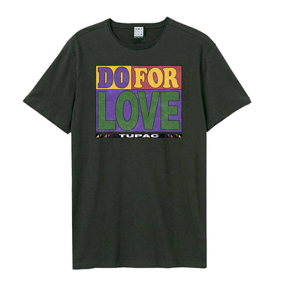 Charcoal - Front - Amplified Unisex Adult Do For Love Tupac Shakur T-Shirt