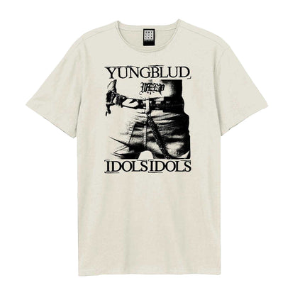 Vintage White - Front - Amplified Unisex Adult Bootleg Yungblud T-Shirt