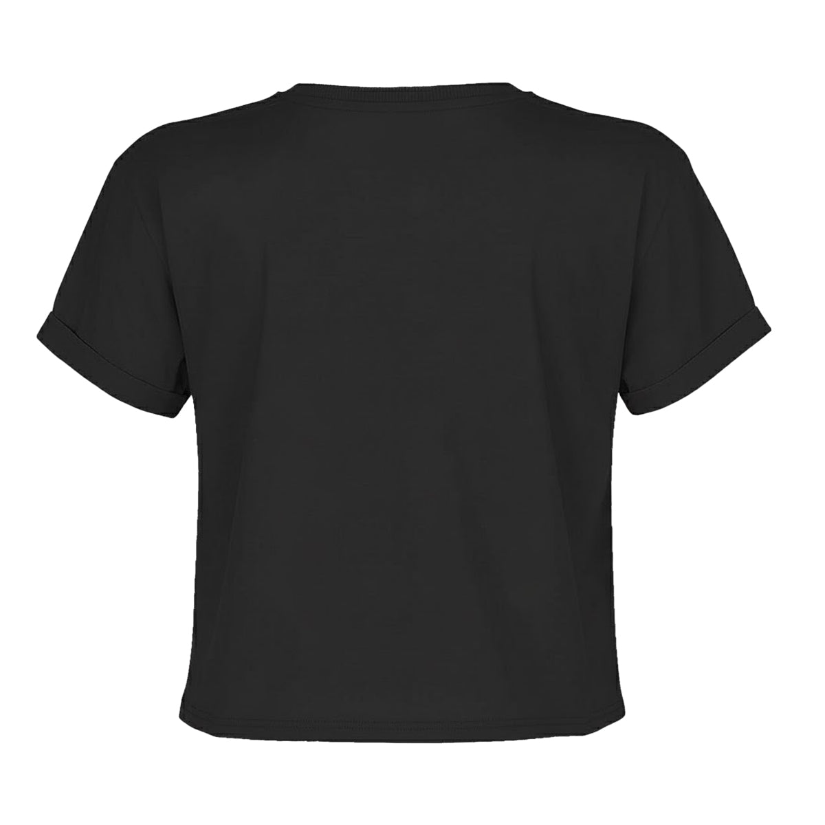 Charcoal - Back - Amplified Womens-Ladies Buzzcocks Orgasmatic Crop T-Shirt