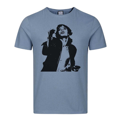 Strange Blue - Front - Amplified Unisex Adult Mick The Rolling Stones T-Shirt