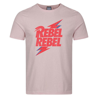 Pink 182 - Front - David Bowie Unisex Adult Rebel Rebel T-Shirt