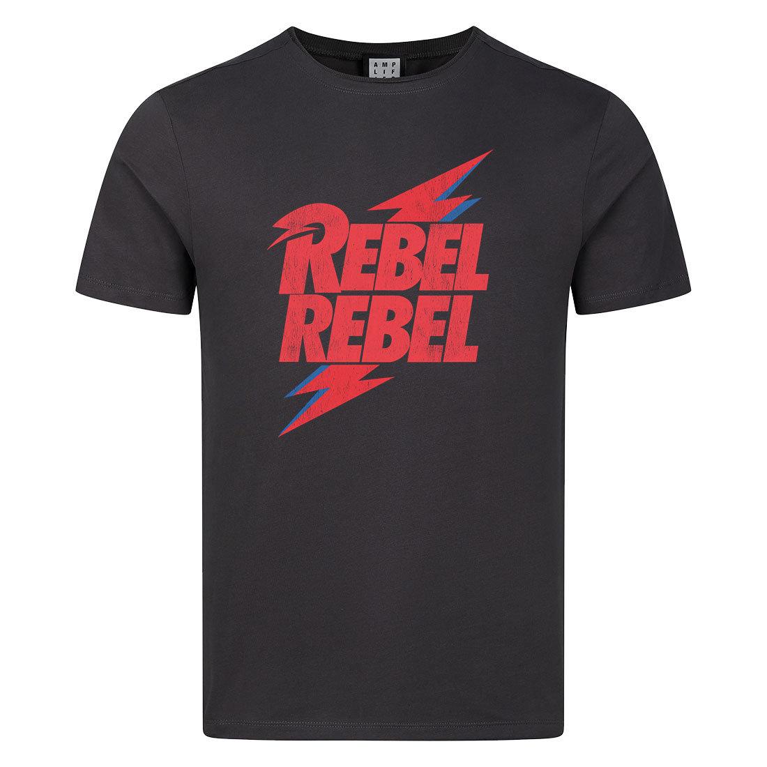 Charcoal - Front - David Bowie Unisex Adult Rebel Rebel T-Shirt