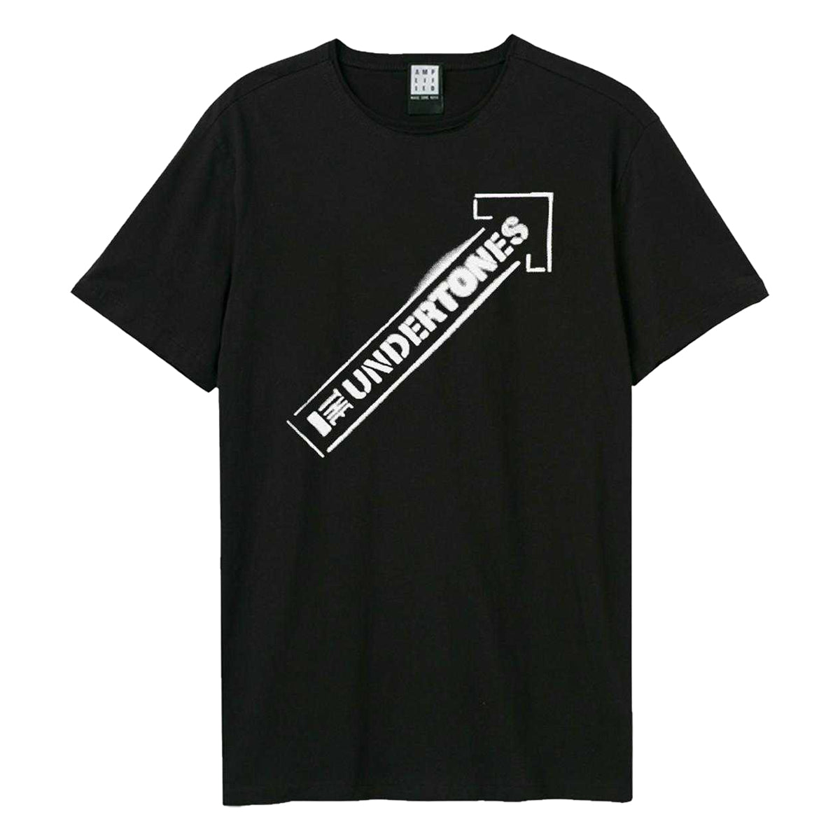 Black - Front - Amplified Unisex Adult Arrow Spray The Undertones T-Shirt