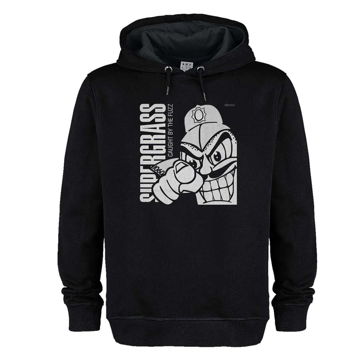 Black - Front - Amplified Unisex Adult Fuzz Supergrass Hoodie