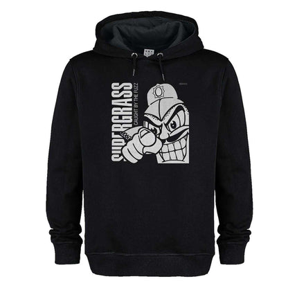 Black - Front - Amplified Unisex Adult Fuzz Supergrass Hoodie