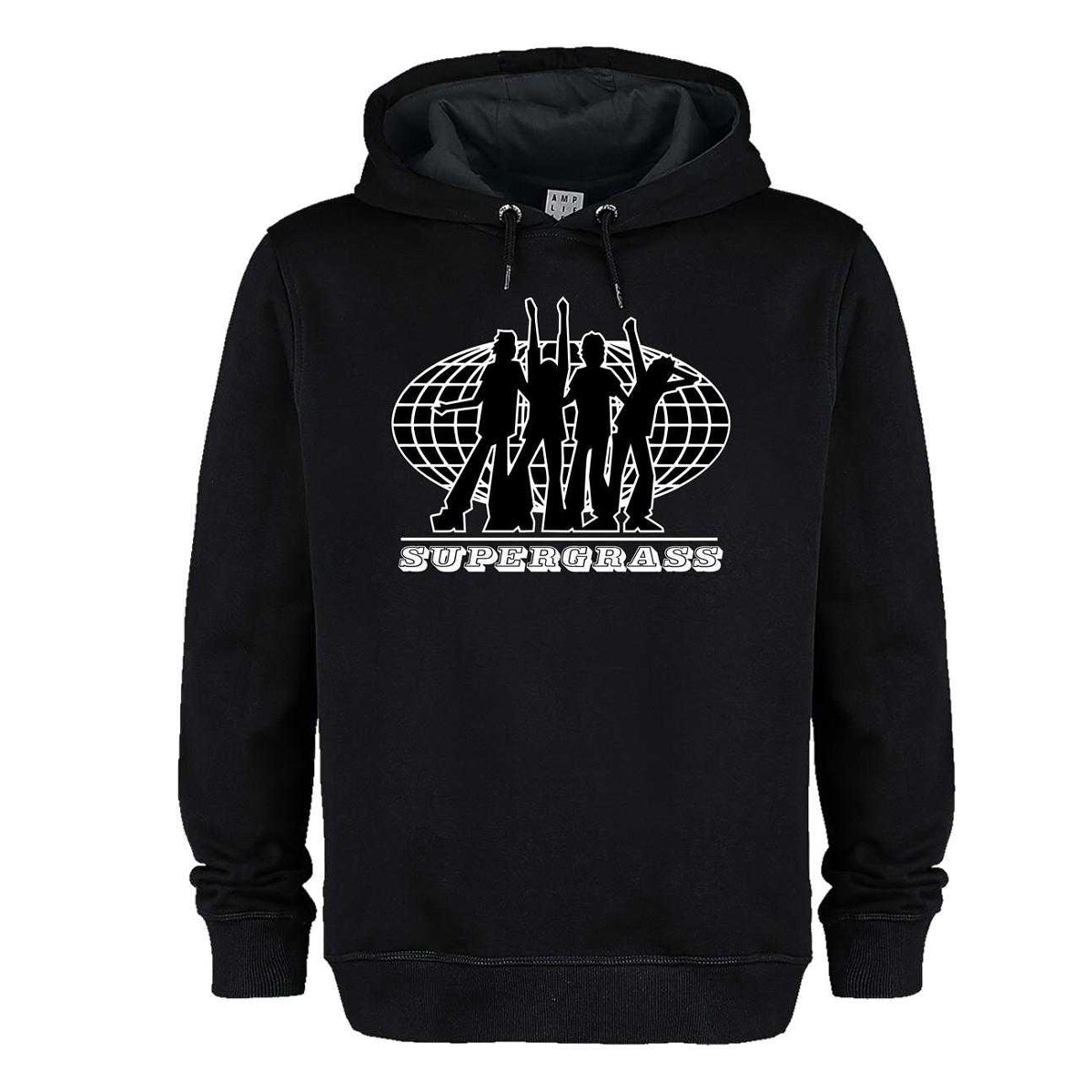 Black - Front - Amplified Unisex Adult Supergrass 25th Anniversary Hoodie