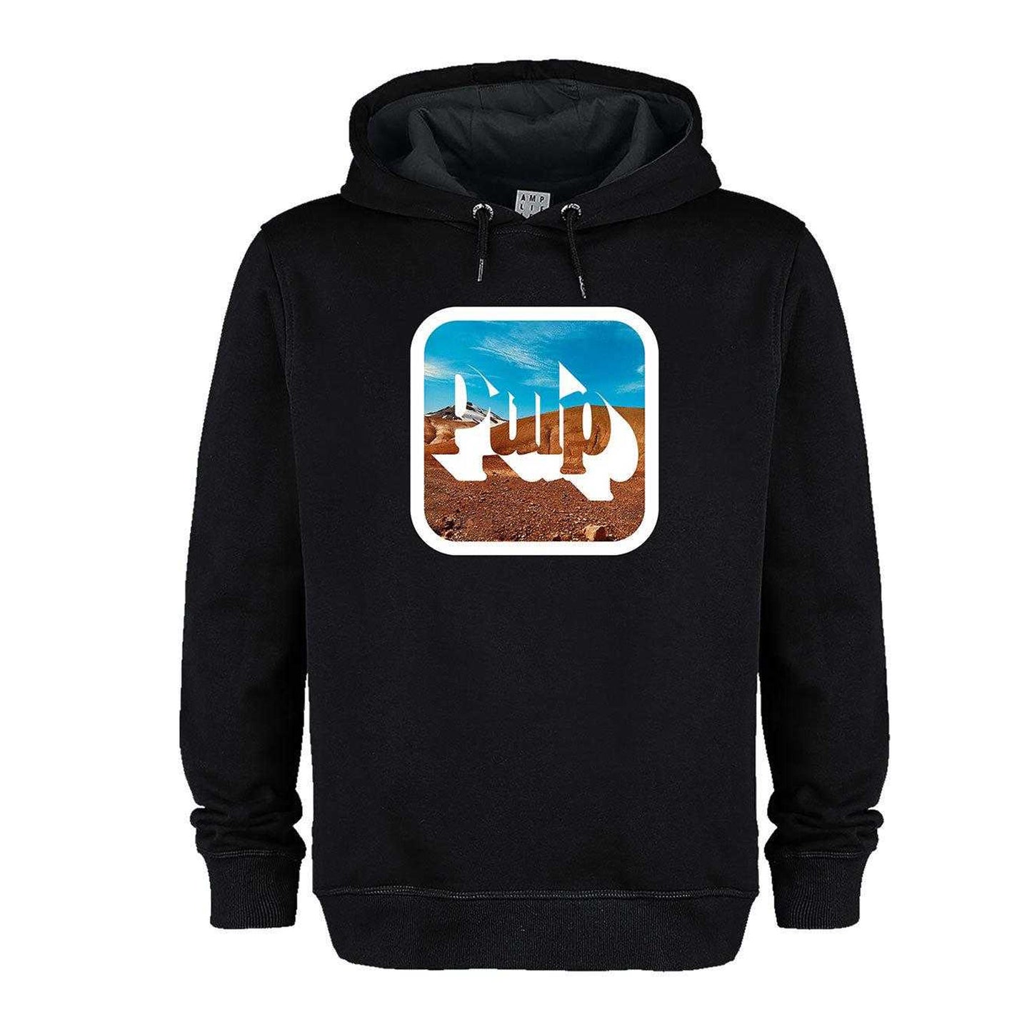 Black - Front - Amplified Unisex Adult Mirror Sign Pulp Hoodie