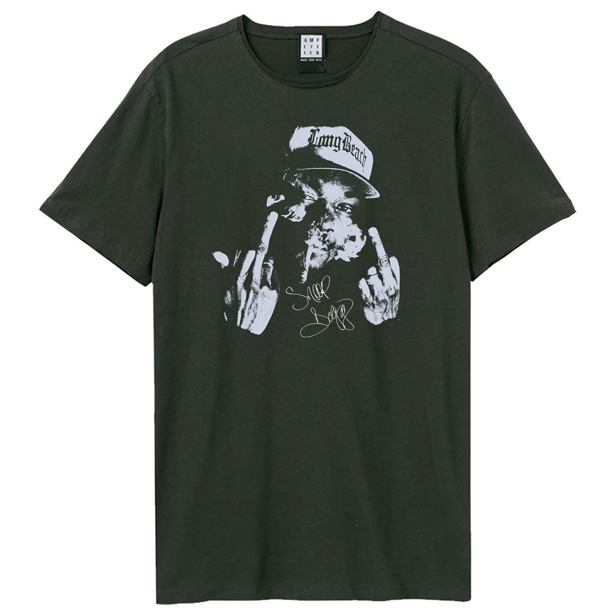 Charcoal - Front - Amplified Unisex Adult Big Smoke Snoop Dogg T-Shirt