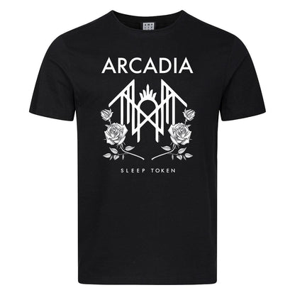 Black - Front - Amplified Unisex Adult Arcadia Sleep Token T-Shirt