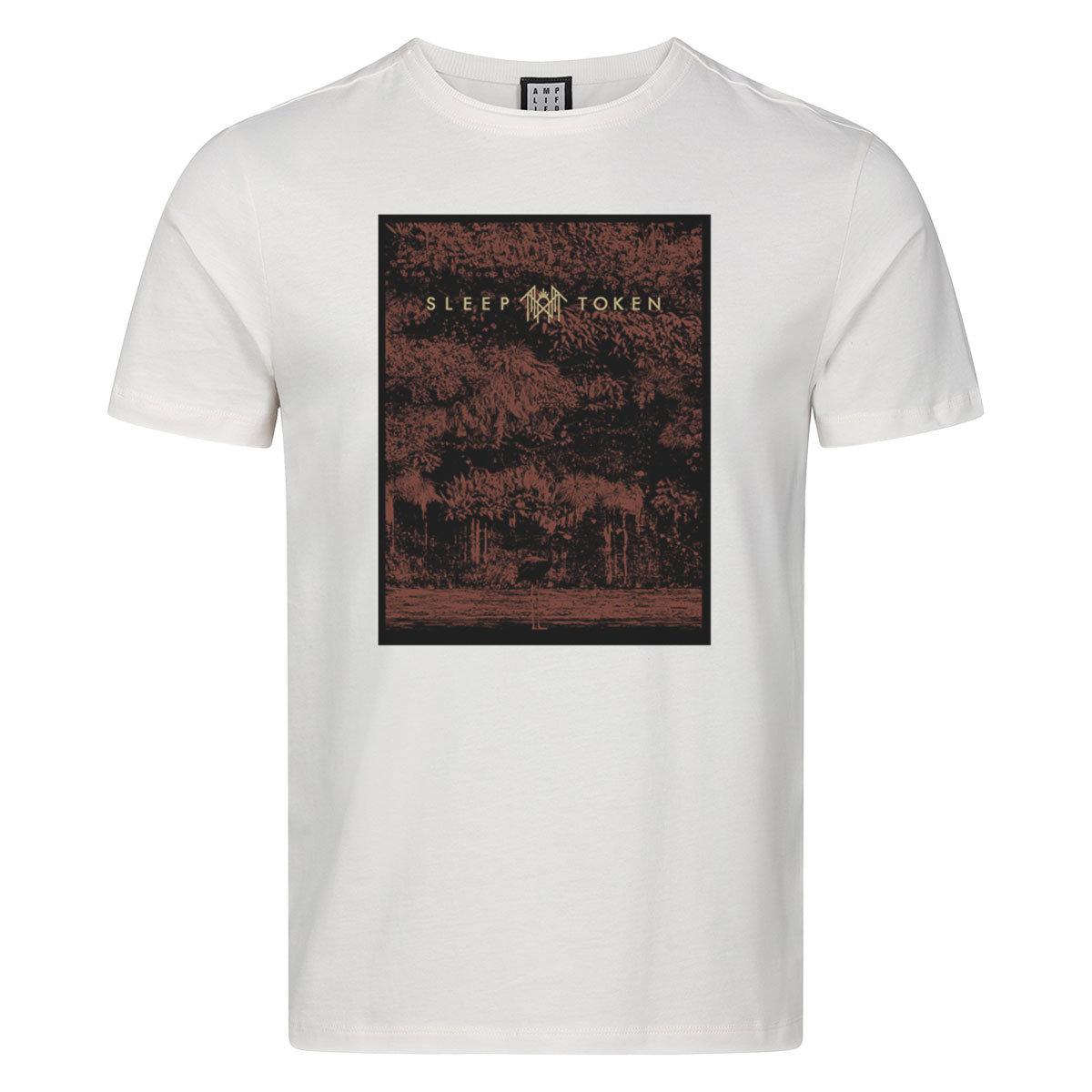 Vintage White - Front - Amplified Unisex Adult Flamingo Sleep Token T-Shirt
