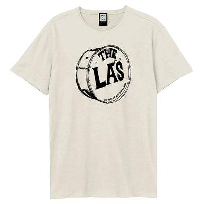 White - Front - Amplified Unisex Adult Drum The La´s T-Shirt