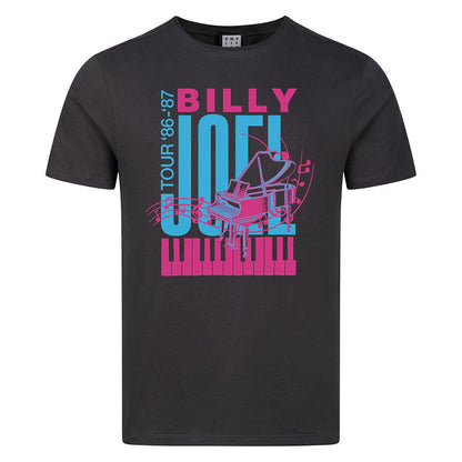 Charcoal - Front - Amplified Unisex Adult Piano Billy Joel T-Shirt