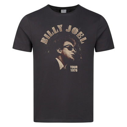 Charcoal - Front - Amplified Unisex Adult 78 Tour Billy Joel T-Shirt