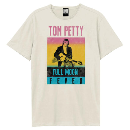 Vintage White - Front - Amplified Unisex Adult Full Moon Fever Tom Petty & The Heartbreakers T-Shirt
