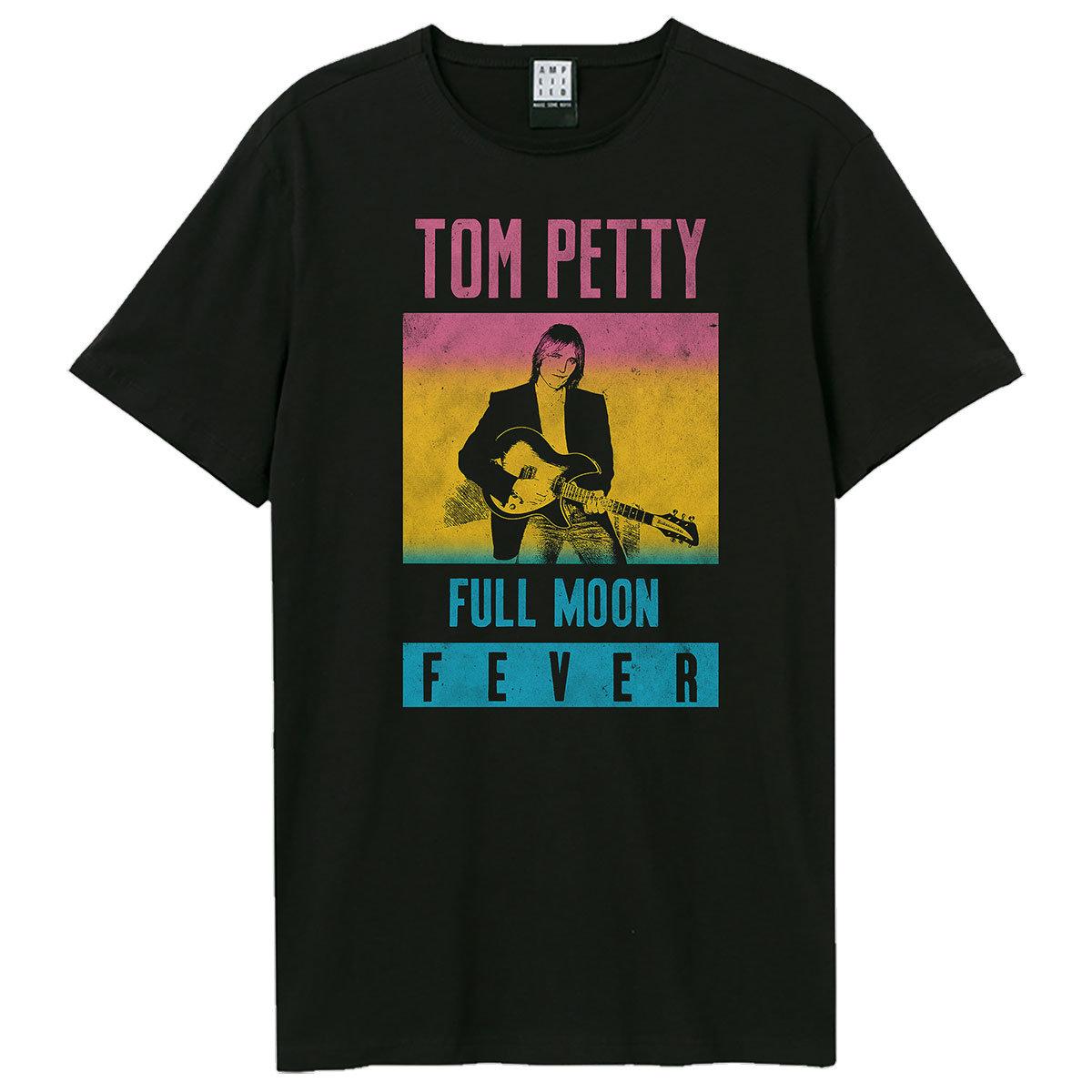 Black - Front - Amplified Unisex Adult Full Moon Fever Tom Petty & The Heartbreakers T-Shirt