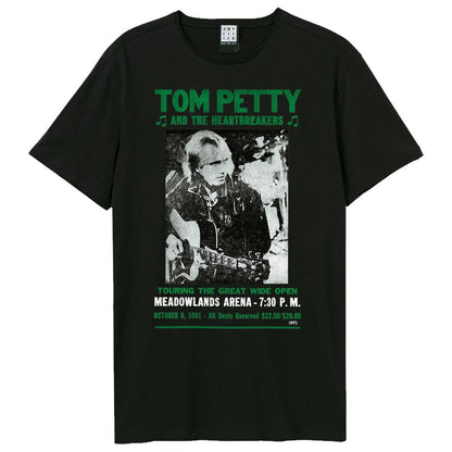 Black - Front - Amplified Unisex Adult Meadowlands Arena Tom Petty & The Heartbreakers T-Shirt