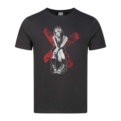 Charcoal - Front - Amplified Unisex Adult Under My Skin Avril Lavigne T-Shirt