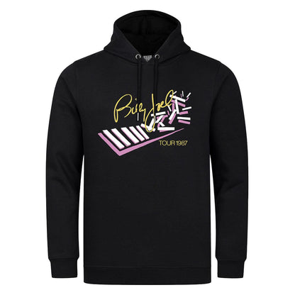 Black - Front - Amplified Unisex Adult Tour 1987 Billy Joel Hoodie