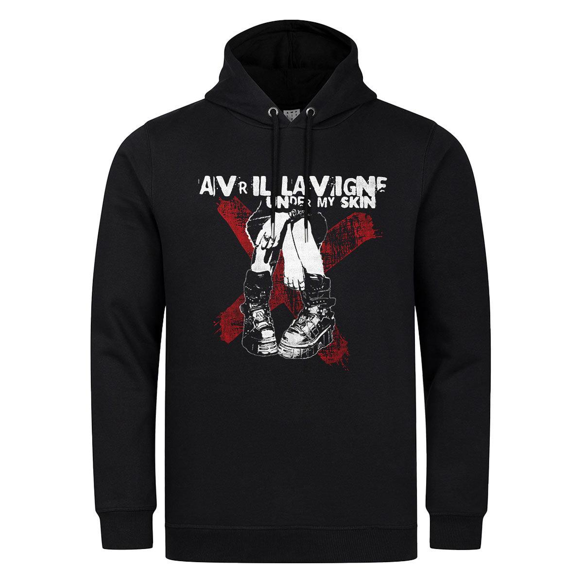 Black - Front - Amplified Unisex Adult Under My Skin Boots Hoodie