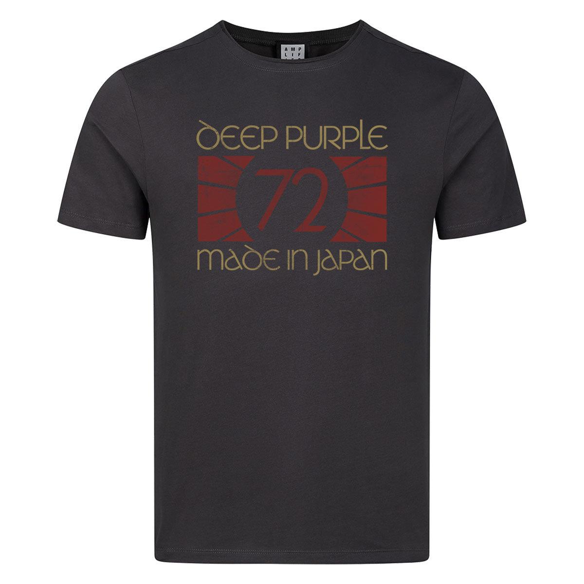 Charcoal - Front - Amplified Unisex Adult 1972 Deep Purple T-Shirt