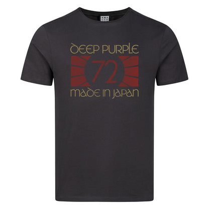 Charcoal - Front - Amplified Unisex Adult 1972 Deep Purple T-Shirt