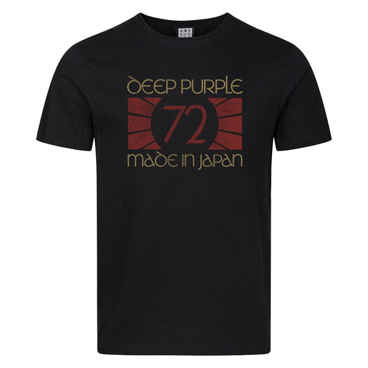 Black - Front - Amplified Unisex Adult 1972 Deep Purple T-Shirt