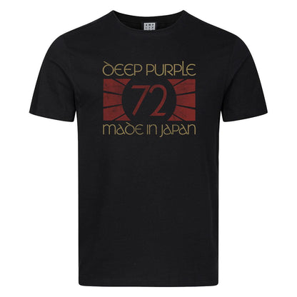 Black - Front - Amplified Unisex Adult 1972 Deep Purple T-Shirt