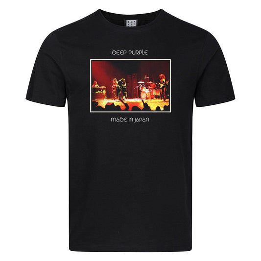 Black - Front - Amplified Unisex Adult Made In Japan Deep Purple T-Shirt