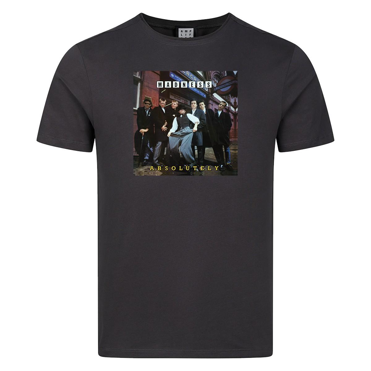 Charcoal - Front - Amplified Unisex Adult Absolutely Madness T-Shirt