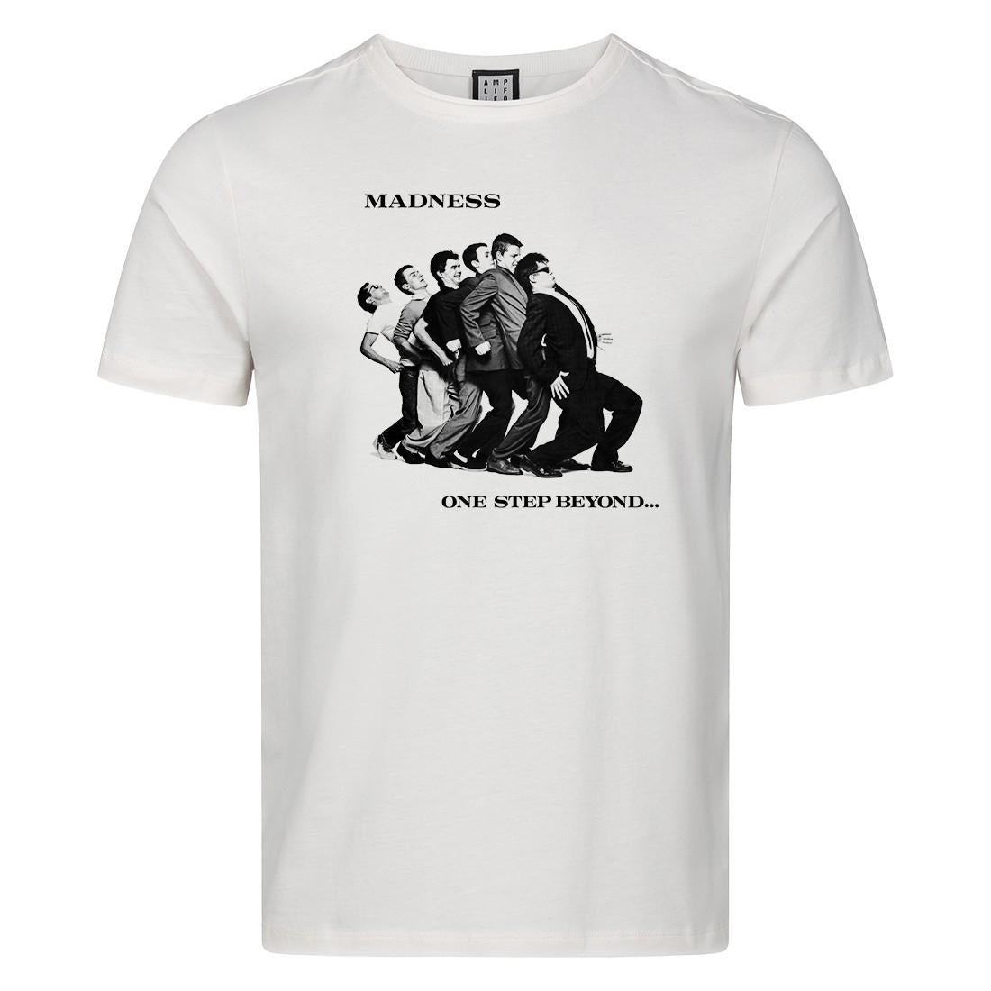 Vintage White - Front - Amplified Unisex Adult One Step Beyond Madness T-Shirt