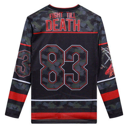 Black - Back - Amplified Unisex Adult Slayer Hockey Jersey